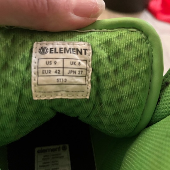 Element High top sneakers. Excellent condition. Green and black. Leather. - Picture 5 of 6